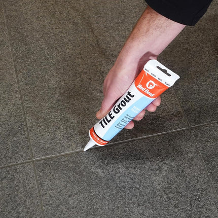 Red Devil Pre-Mixed Tile Grout Squeeze Tube 163 ml, White