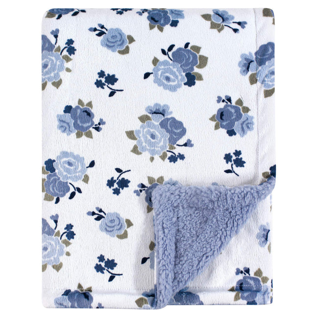 Luvable Friends Mink Blanket with Sherpa Backing, 