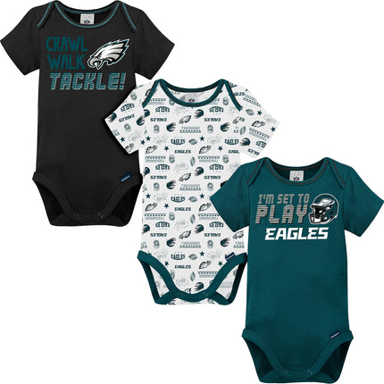 NFL Philadelphia Eagles Boys 20183 Pack Short Slee