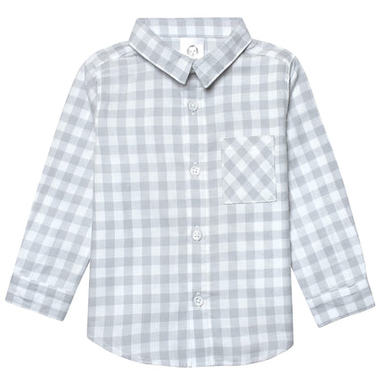 Gerber Baby and Toddler Boys Long Sleeve Button Up