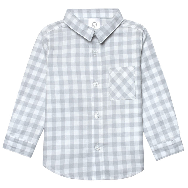Gerber Baby and Toddler Boys Long Sleeve Button Up