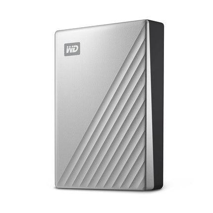 WD 6TB My Passport Ultra for Mac, portable external hard drive, USB-C, Mac Compatible, portable external storage, software with defense against ransomware, backup and password protection, Silver