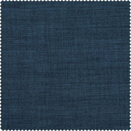 HPD Half Price Drapes Faux Linen Textured Room Darkening Curtains for Bedroom 120 Inches Long (1 Panel), 100W X 120L Extra Wide Curtains for Living Room Home Decor, Indigo