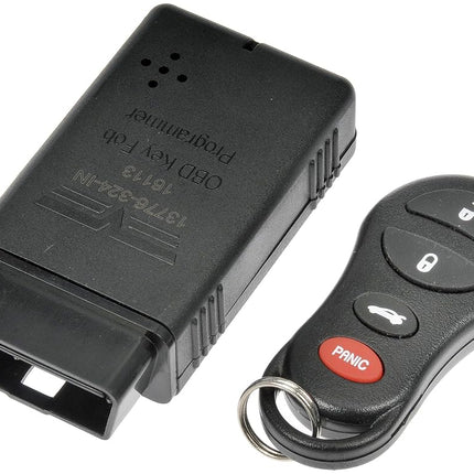 Dorman 13776 Keyless Entry Remote 4 Button Compatible with Select Chrysler/Dodge/Jeep Models (OE FIX), Black