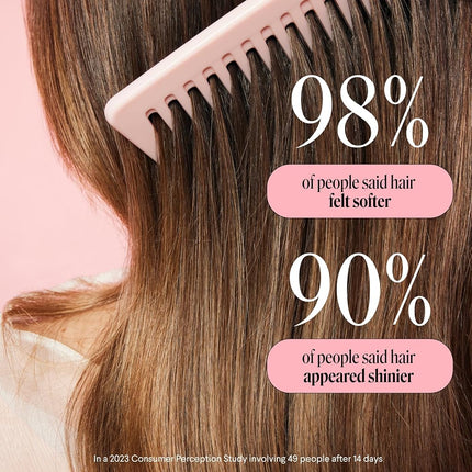 MONDAY HAIRCARE Smooth Conditioner, for Frizzy, Coarse, and Curly Hair, Made from Coconut Oil, Shea Butter, & Vitamin E, 100% Recyclable Bottles, Pink