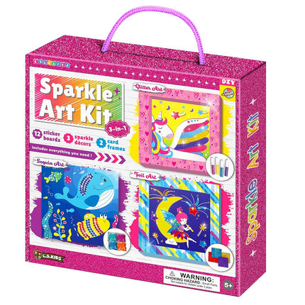 C.S.Kids My Magic World DIY 3-in-1 Sparkle Art Set