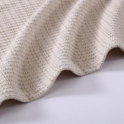 Tommy Bahama |Viscose Woven Cotton Blanket (Twin, Natural), 224155