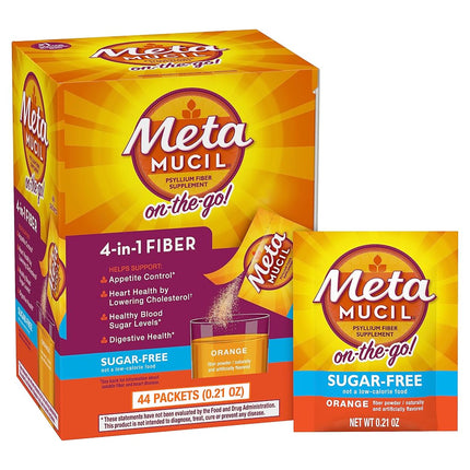 Metamucil Daily Fiber Supplement, Orange Smooth Su