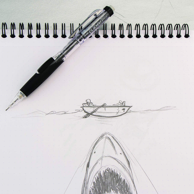 Crayon porte-mine Pentel Twist-Erase CLICK (0,7 mm) corps de différentes couleurs, la couleur peut varier, boîte de 12 (PD277TA)
