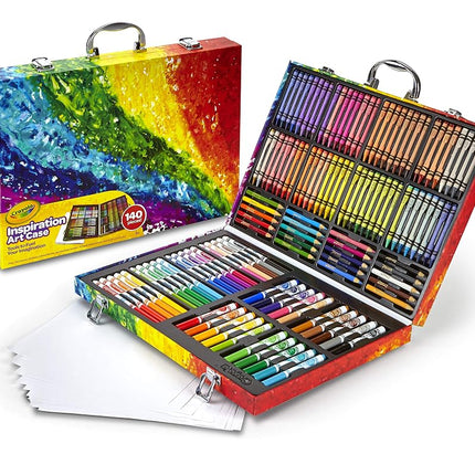 CRAYOLA Inspiration Art Case Coloring Set - Tie-Dye (140ct), Art Supplies Set For Kids, Drawing Kit, Travel Gift for Girls & Boys, Ages 5+
