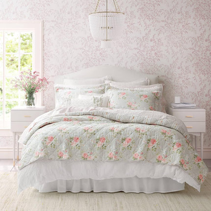 Laura Ashley Reversible Cotton Bedding with Matchi