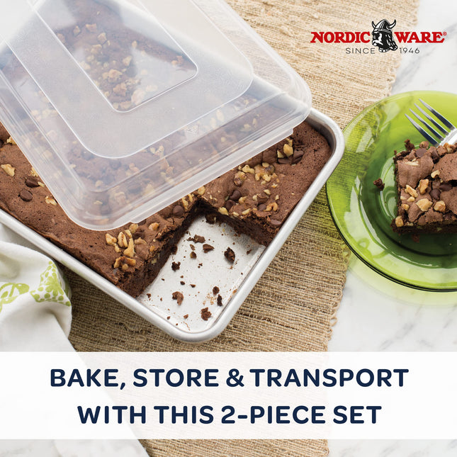 Nordicware 59511 Molde Rectangular para Pasteles con Tapa