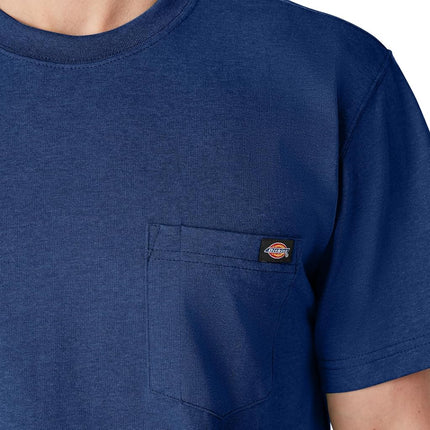 Dickies Men's Short Sleeve Heavyweight Crew Neck, Chocolate Brown, X-Large