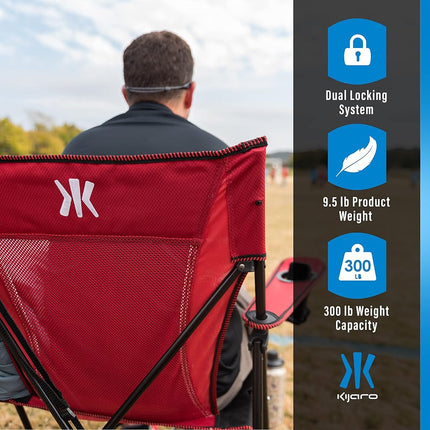 Kijaro Dual Lock Folding Chair (Red Rock Canyon)