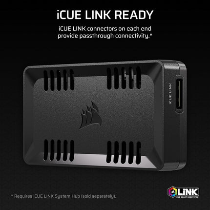 CORSAIR COMMANDER DUO iCUE LINK RGB Lighting and PWM ARGB Fan Controller – Control 12 Daisy-Chained PWM Fans, Two Flexible Temperature Sensors Included – Black