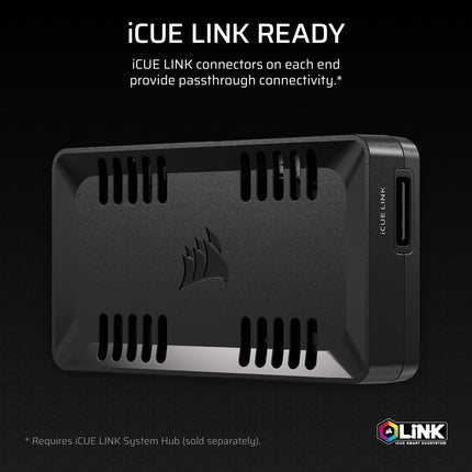 CORSAIR COMMANDER DUO iCUE LINK RGB Lighting and PWM ARGB Fan Controller – Control 12 Daisy-Chained PWM Fans, Two Flexible Temperature Sensors Included – Black
