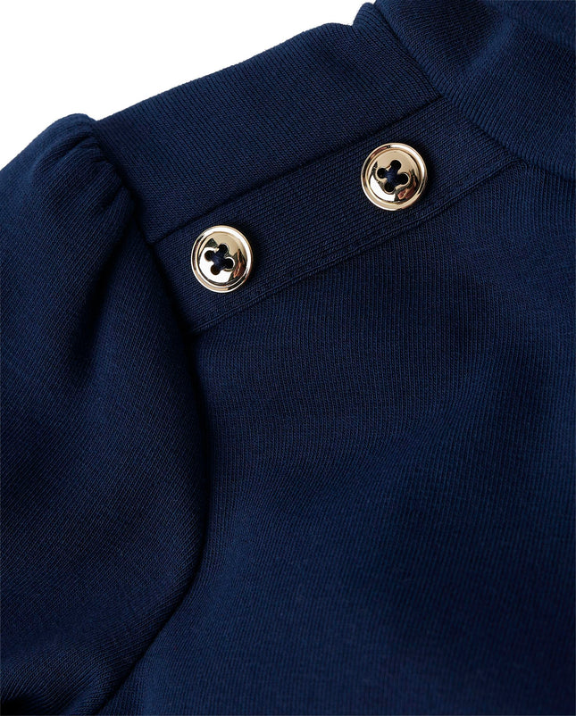 Gymboree Girls and Toddler Long Sleeve Turtleneck Shirts, Dark Blue, 12-18 Months