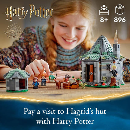 LEGO Harry Potter Hagrid’s Hut: An Unexpected Visit, Toy House for 8 Plus Year Old Kids, Boys & Girls, Includes Dragon and Dog Figures plus 5 Character Minifigures Incl Hermione & Ron, Gift Idea 76428