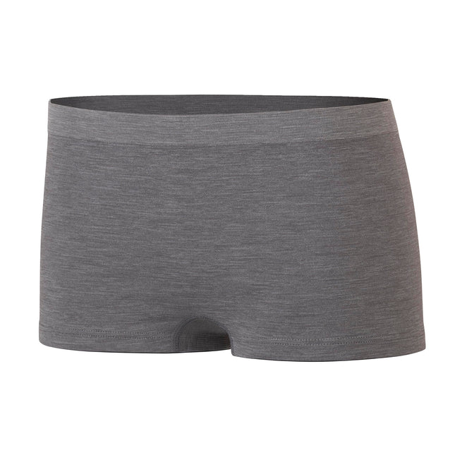 Hanes Girls' Big Boyshort Underwear Pack, Seamless Comfort Tween Panties, Assorted, 6-Pack, Ivory, Beige, Grey, Black, Large
