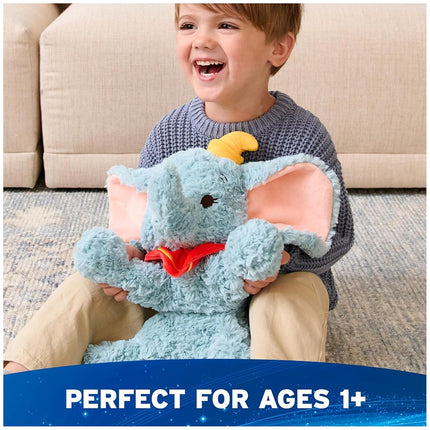 GUND Disney Official Dumbo Plush, Disney Cozys Collection, Dumbo Toys, Elephant Stuffed Animal for Ages 1 and Up, Gray, 10”