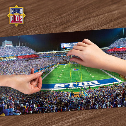 MasterPieces 1000 Piece Sports Jigsaw Puzzle - NFL Buffalo Bills Endzone View Panoramic - 13"x39"