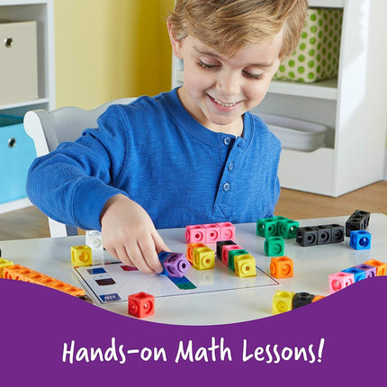 Learning Resources Early Math Mathlink Cube Activity Set, Assorted Colors, 115Piece, Ages 4+