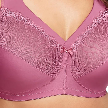 Glamorise MagicLift Natural Shape Support Wirefree Bra 1010 (Women's & Women's Plus) Red Violet