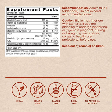 Biotin Forte, 5mg, Tablets, 60 ea
