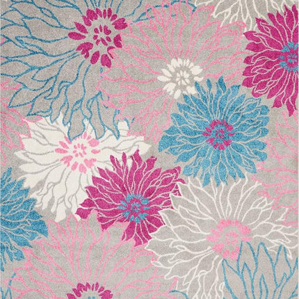 Nourison PSN17 Passion Area Rug, 6'7" x9'6, Grey