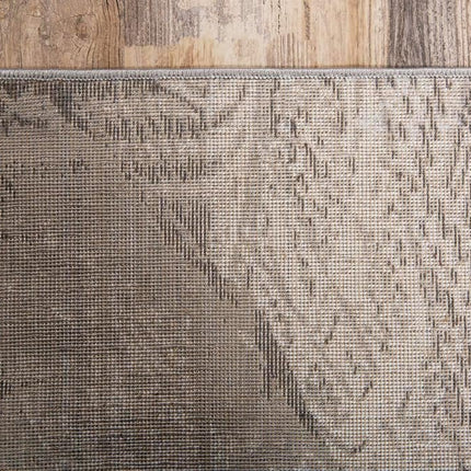 Alfombra de pasillo tradicional vintage gris oscuro de la colección Sofía de Unique Loom (0,6 m x 3 m)