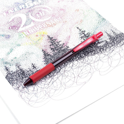 Pentel BL110-BX 1.0 mm Energel Retractable Gel Rollerball Pen - Red (Pack of 12)