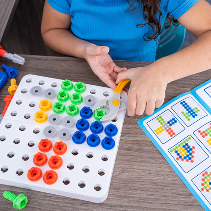 Learning Resources Design & Drill Toolbox, juego de herramientas de construcción STEM para niños, a partir de 3 años