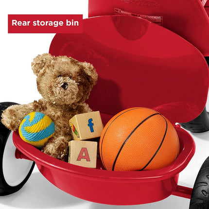 Kids Bike, Toddler Bike, Toddler Toys, Kids Toys for Ages 2-4, Radio Flyer Deluxe Steer & Stroll Tricycle, Trike for Ages 2-5, Red