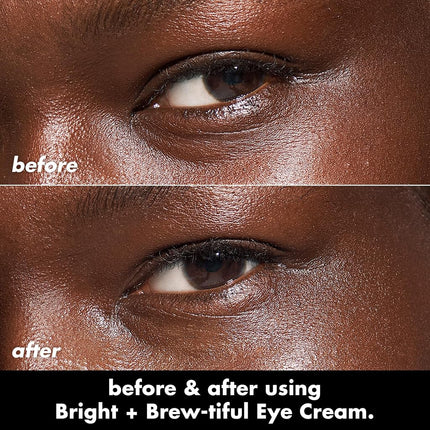 e.l.f. SKIN Bright + Brew-tiful Eye Cream, Helps Brighten Appearance Of Undereye Dark Circles & Repair Puffiness, Vegan & Cruelty-Free
