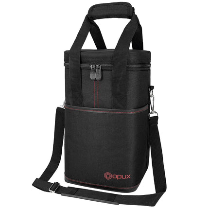 opux Wine Bag, 4 Bottle Wine Cooler Bag, Insulated