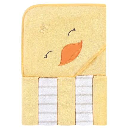 Hudson Baby Unisex Baby Hooded Towel and Five Wash