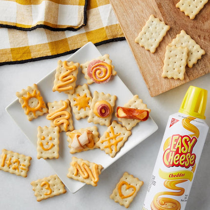 Easy Cheese Cheddar Cheese Snack, 8 oz Cans (Pack of 12)
