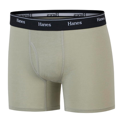 Hanes Boys' Originals Bóxers, Ropa Interior para Adolescentes, Elástico de Algodón, Paquete de 6, Naranja/Beige/Verde - Paquete de 6, Pequeño