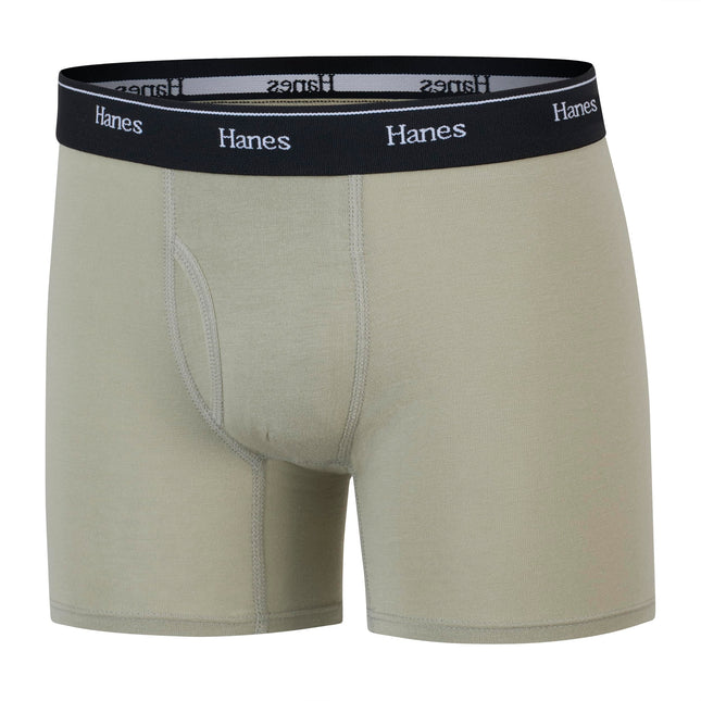 Hanes Boys' Originals Boxer Briefs, sous-vêtements pour jeunes garçons, coton extensible, lot de 6, orange/beige/vert - Lot de 6, très grand