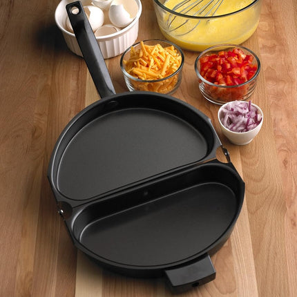 Fox Run Egg Pan, Non-Stick Folding Omelette Pan, 8"