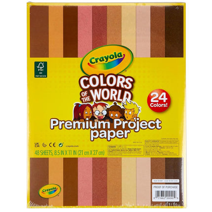 Crayola Colors of The World Construction Paper 8.5"x11"-48 Sheets
