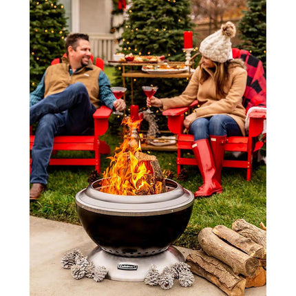 Cuisinart 24” Cleanburn Smokeless Fire Pit with Removable Ash Pan, Portable Outdoor Wood Burning Fireplace, Easy Assembly and Cleanup, Stainless Steel (COH-800C)