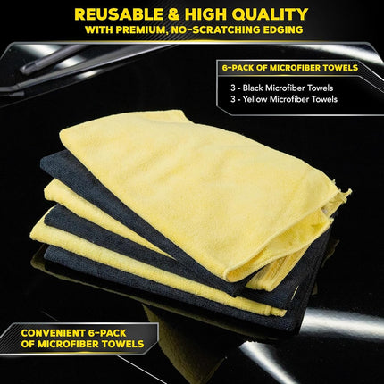 Meguiar's X2025 Supreme Shine Microfiber Towels - 6 Pack