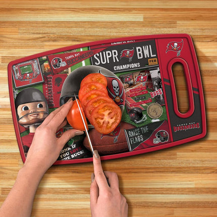 YouTheFan NFL Tampa Bay Buccaneers Retro Series Cutting Board