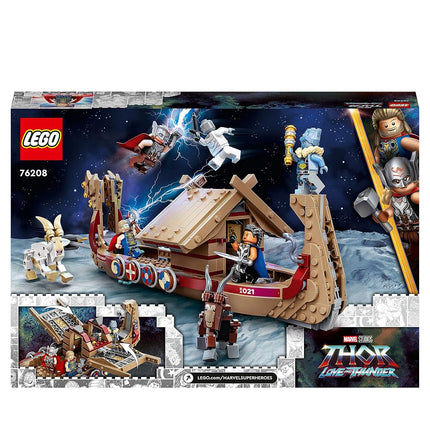 LEGO 76208 Marvel The Goat Boat Buildable Thor Set With Toy Ship, Stormbreaker And 5 Minifigures, Avengers Gifts Kids, Boys And Girls 8 Plus Year Old