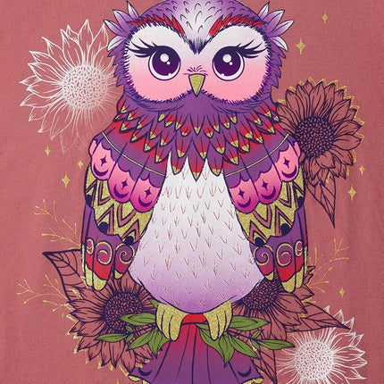 Camisetas gráficas de manga larga de unicornio de The Children's Place para niñas, paquetes múltiples, unicornio/búho, XX-Grande