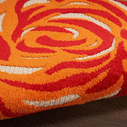 Alfombra de área Nourison Aloha para interior/exterior multicolor de 5'3" x 7'5", fácil de limpiar, no suelta pelo, para dormitorio, sala de estar, comedor, cocina (5x7)