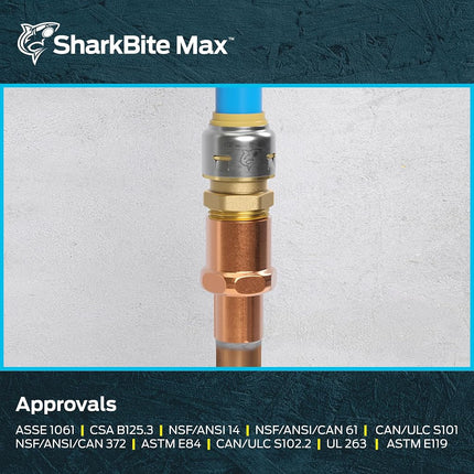 SharkBite UR120 Brass Push Male Adapter