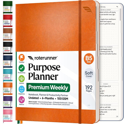 Purpose Planner Undated Monthly Weekly Daily Produ