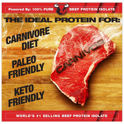 MuscleMeds Carnivor Beef Protein Isolate Powder, Fruit Punch, 56 Servings